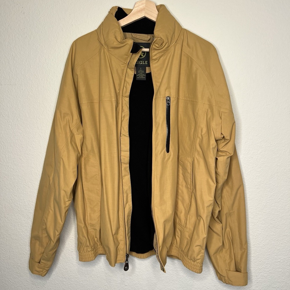 Angle Men's Yellow Winter Utility Outdoor Camping Sports‎ Jacket Warm Lined Lg